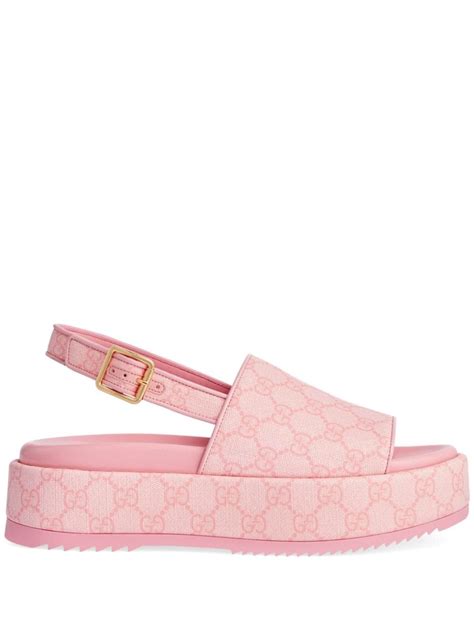 how much are pink gucci slides|pink gucci slides platform.